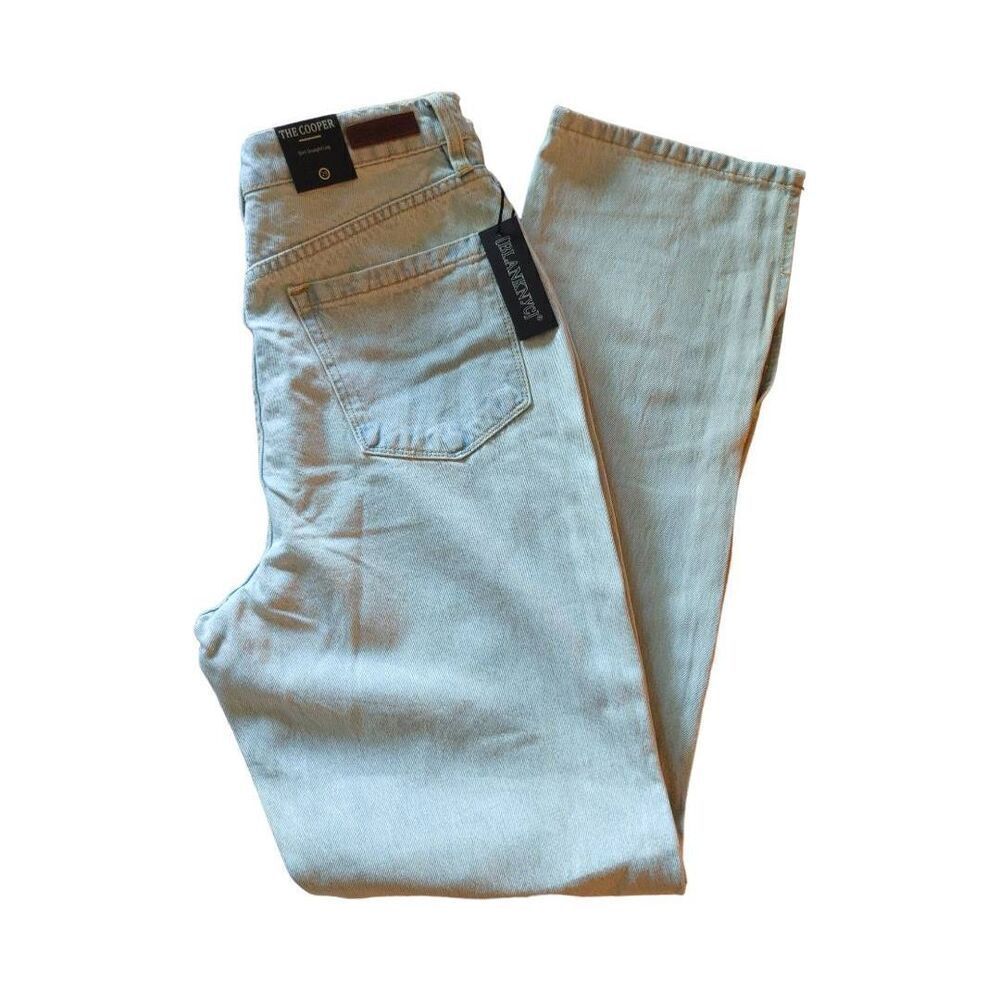 BLANKNYC The Cooper Light Wash Slim Straight Slit Jeans Sz 29 32” Classic 90s - Picture 4 of 7
